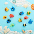 Fische aus Hartplastik, 10 Stück Deko