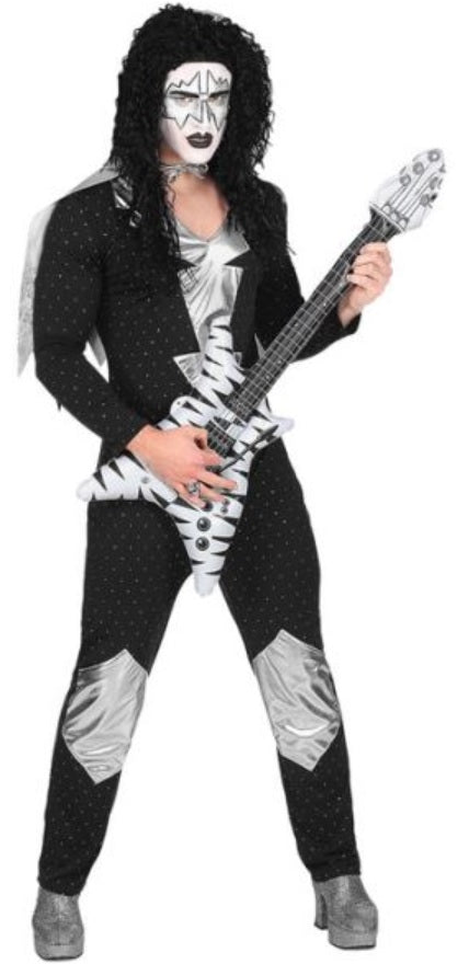 Kiss Kostüm Rockstar für Herren