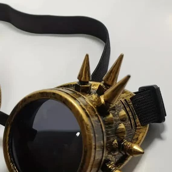 Steampunk Brille mit Spikes – Festival