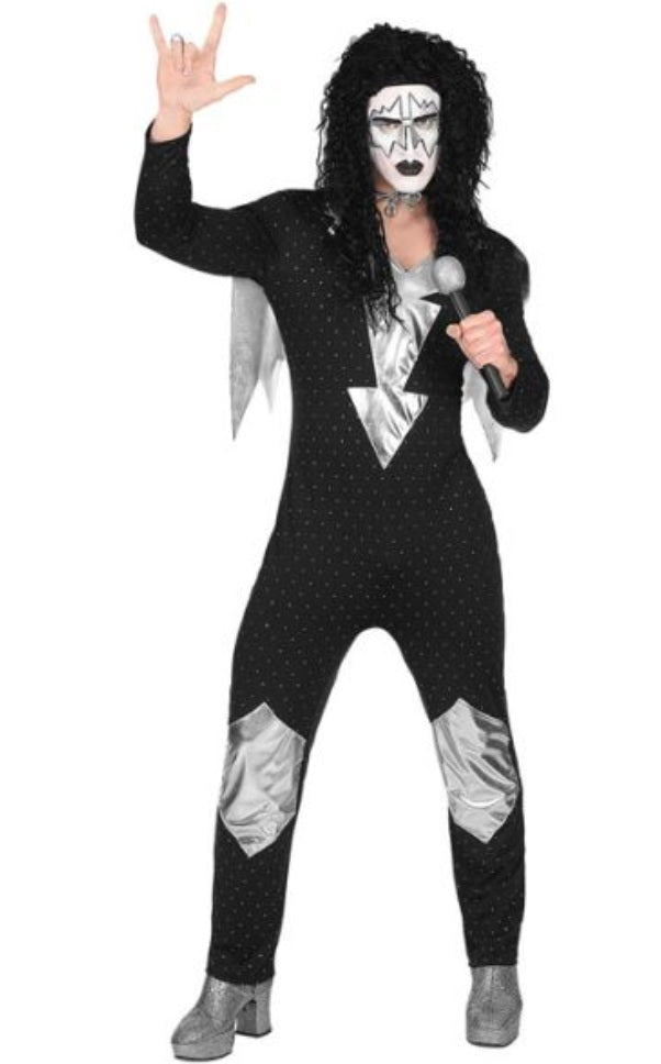 Kiss Kostüm Rockstar für Herren