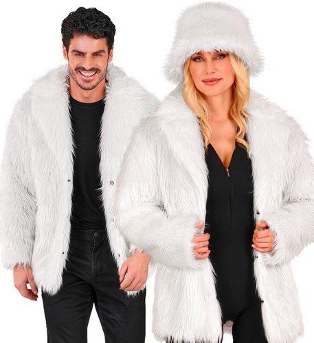 Kurze Plüschjacke Damen – 80er Fake Fur