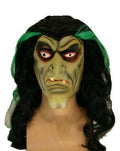 Hexenmaske mit Haaren – Halloween Maske