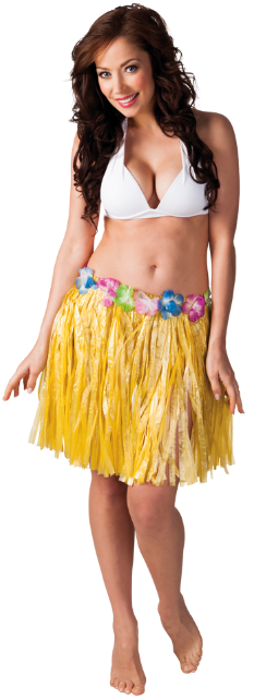 Hawaiirock mit Blumen – dehnbarer Blumenrock