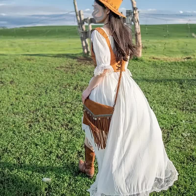 Indianer Fransentasche – Hippie Schultertasche
