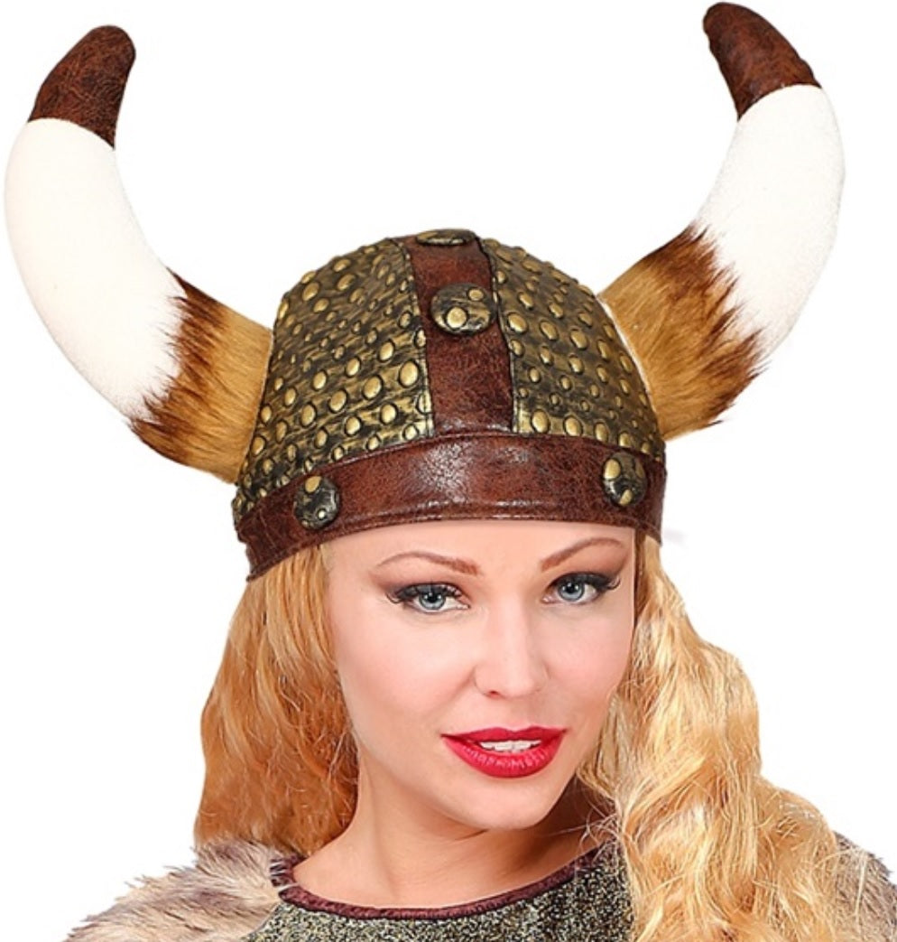 Wikingerhelm mit Kunstfell