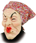 Hexe Maske mit Kopftuch – Kräuterfrau