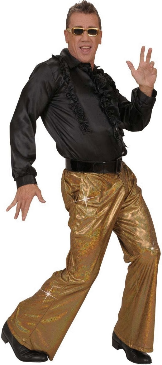 Disco Schlaghose Glitzer – 70er Jahre Hose