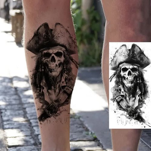 Untoter Pirat Tattoo – Klebetattoo