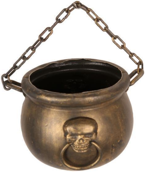 Hexenkessel mit Kette – Halloween Deko