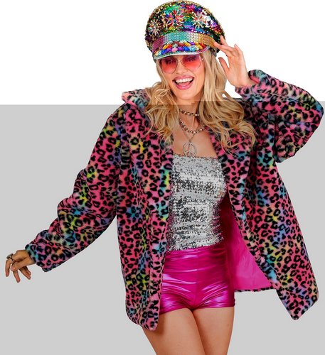 Leoparden Plüschjacke Unisex – Fake Fur