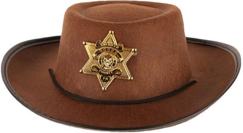 Sheriff Hut mit Stern