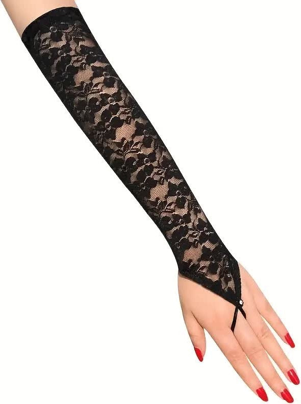 Spitzenhandschuhe fingerlos – Gatsby & Krimidinner
