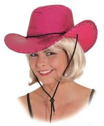 Pailletten Cowboyhut für Erwachsene