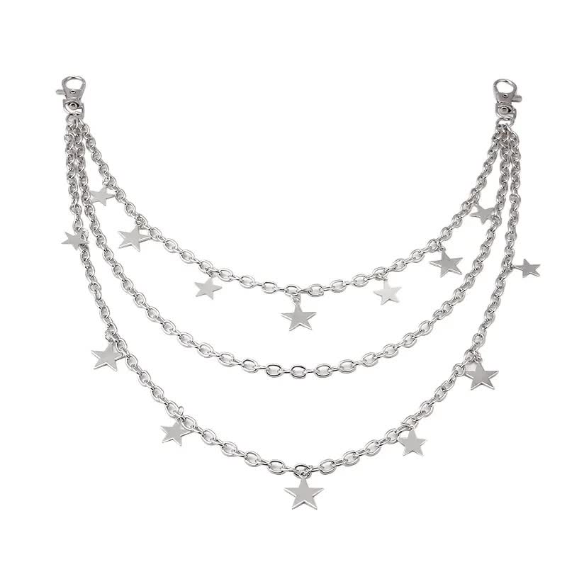 Hosenkette mit Sternen – Gothic Punk