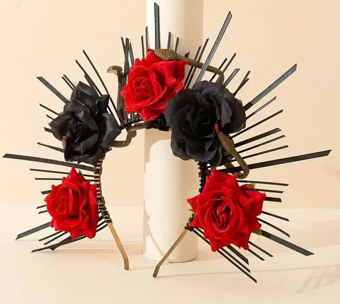 Rosen Haarreif – Tag der Toten Halloween