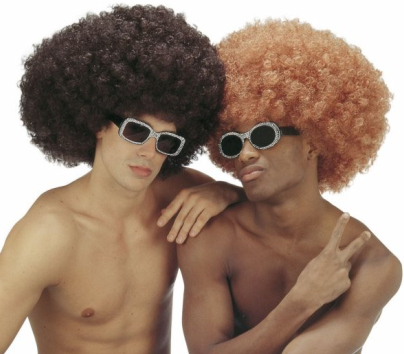 Afro Perücke für grosse Kopfgrössen