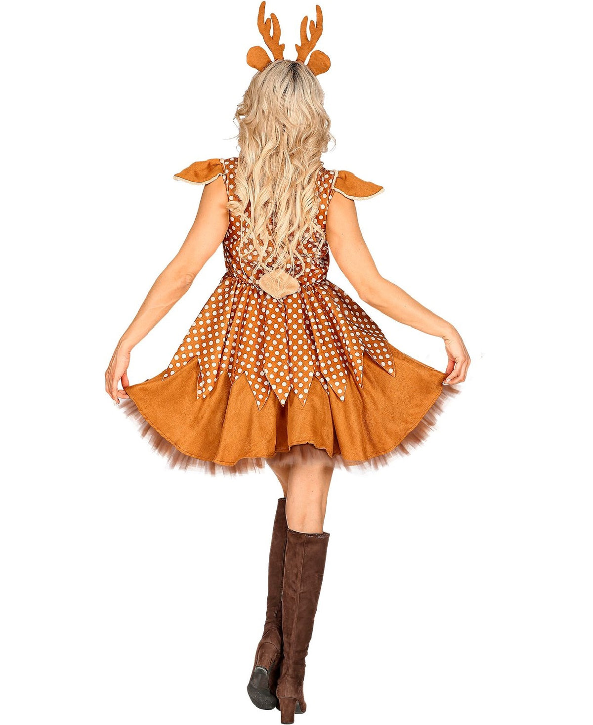 Bambi Kostüm Reh mit Geweih, Kleid