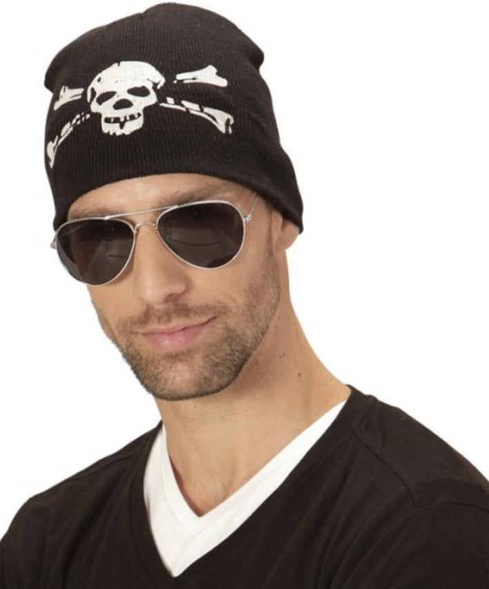 Totenkopf Beanie – Skull Cap Rocker Mütze