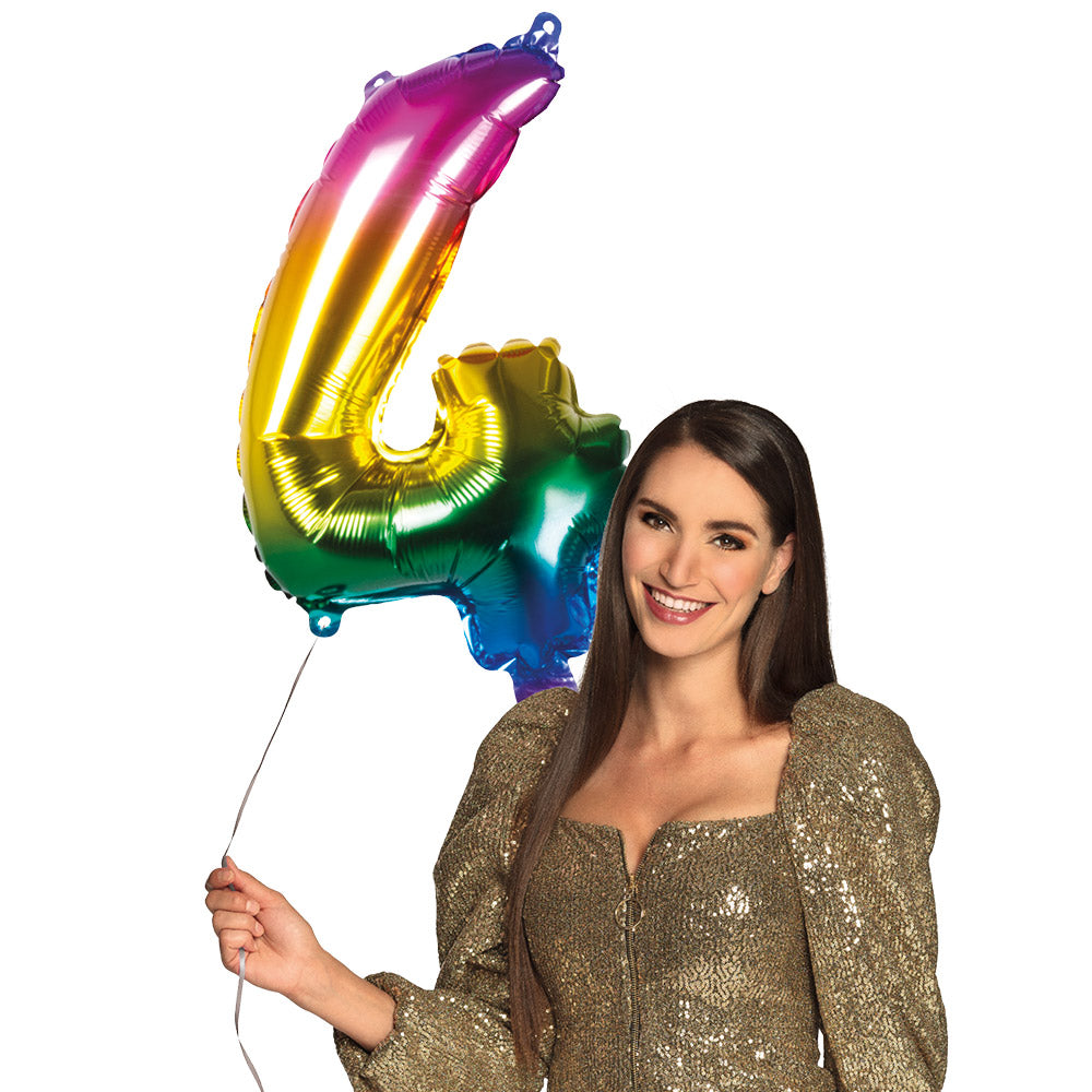 Folienballon Zahl 4 – Geburtstag Deko
