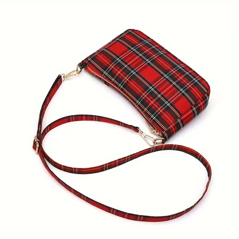 Schottentasche – Punk Schultertasche