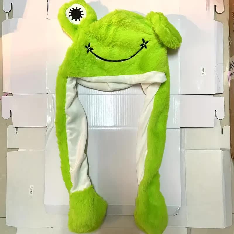 Frosch Mütze mit Wackelohren