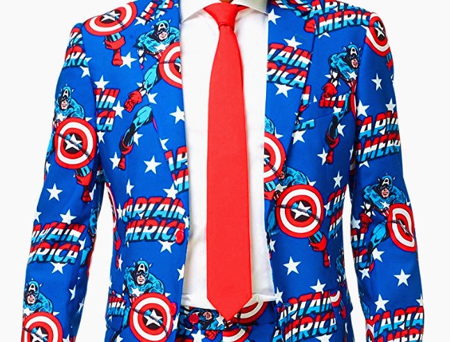 Captain America Anzug mit Krawatte