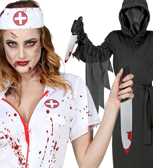 Küchenmesser mit Blut – Halloween Messer