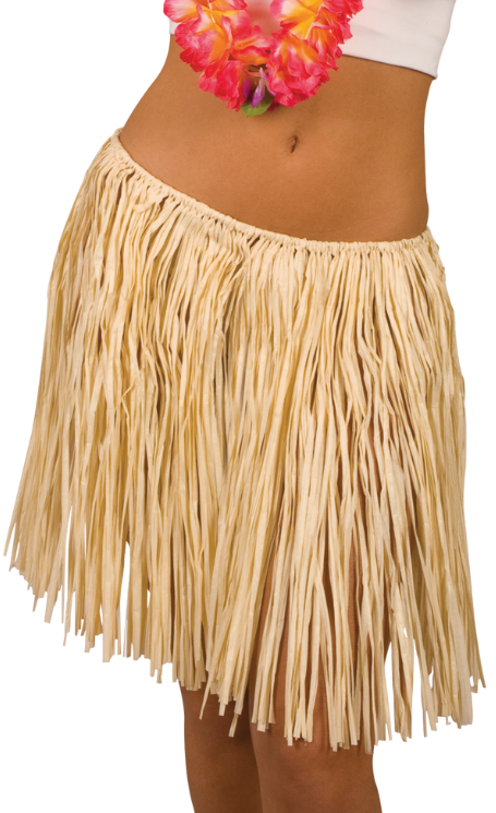 Strohiger Hawaiirock zum Binden