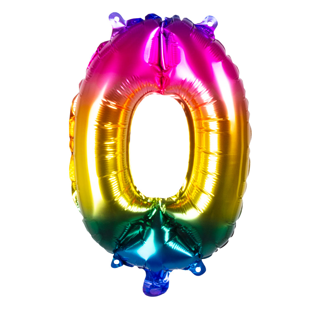 Folienballon Zahl 0 – Geburtstag Deko