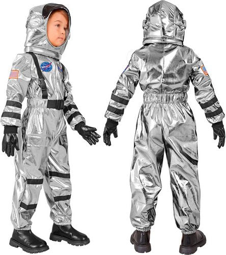 Metallischer Space Astronaut - Kinderkostüm