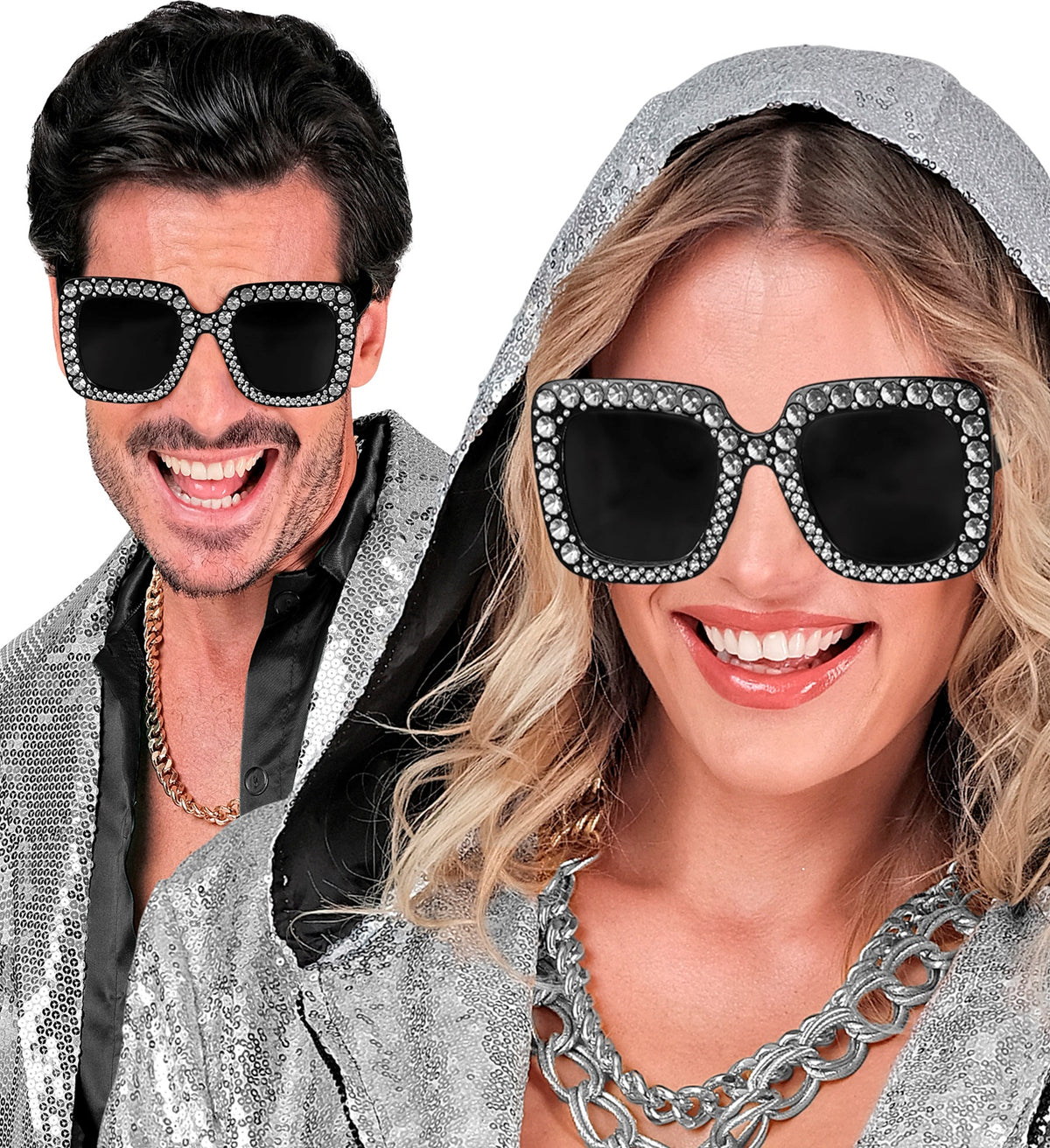 Strass Brille – Glamour Partybrille