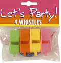 Unifarbene Trillerpfeifen – Party Pfeifen