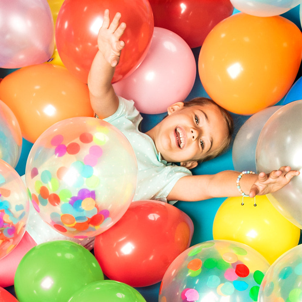 Luftballons in bunten Farben