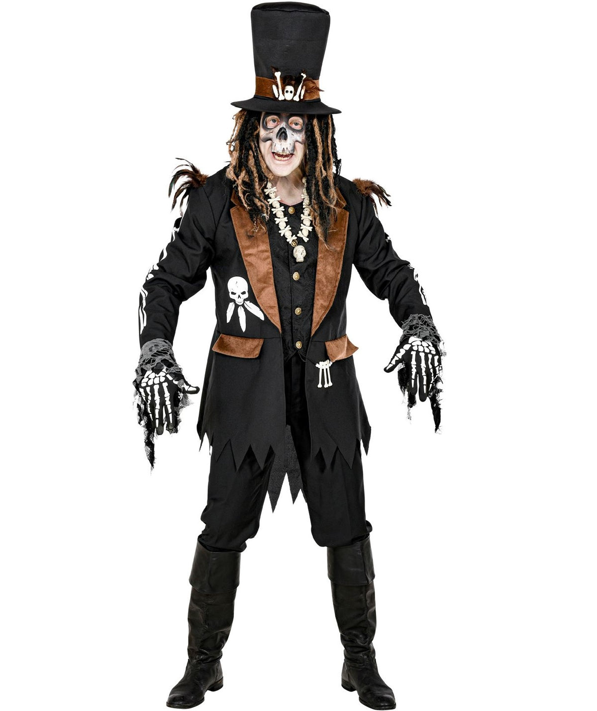 Voodoo Kostüm Frack für Herren