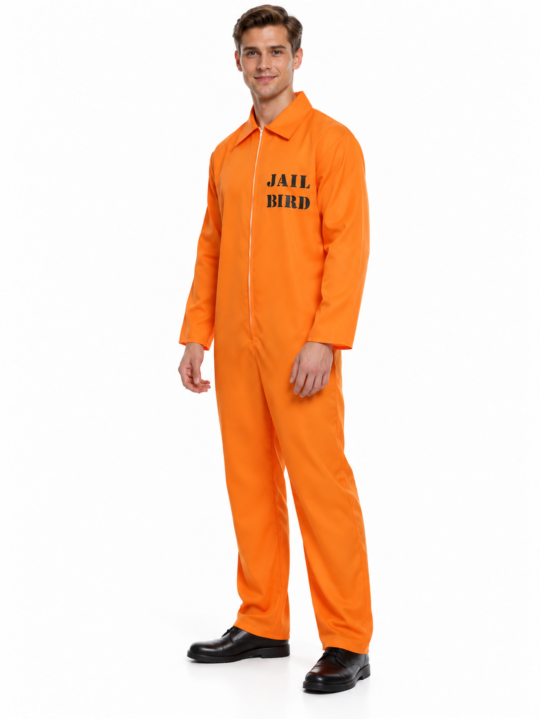 Sträfling Kostüm orange - Schwerverbrecher Häftling