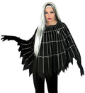 Spinnennetz Poncho für Halloween