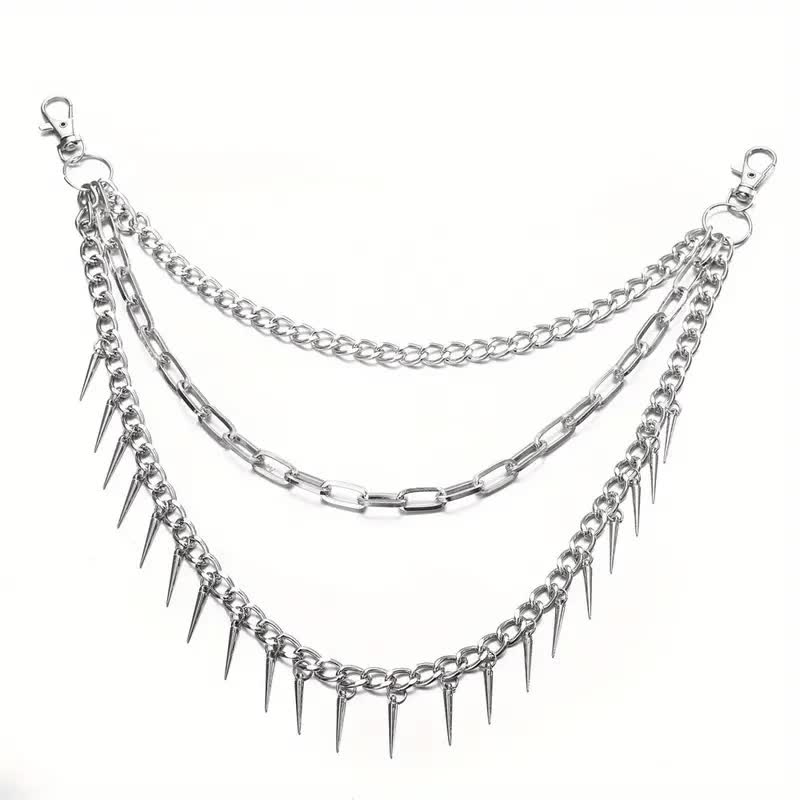 Hosenkette mit Spikes – Punk Rocker Kette