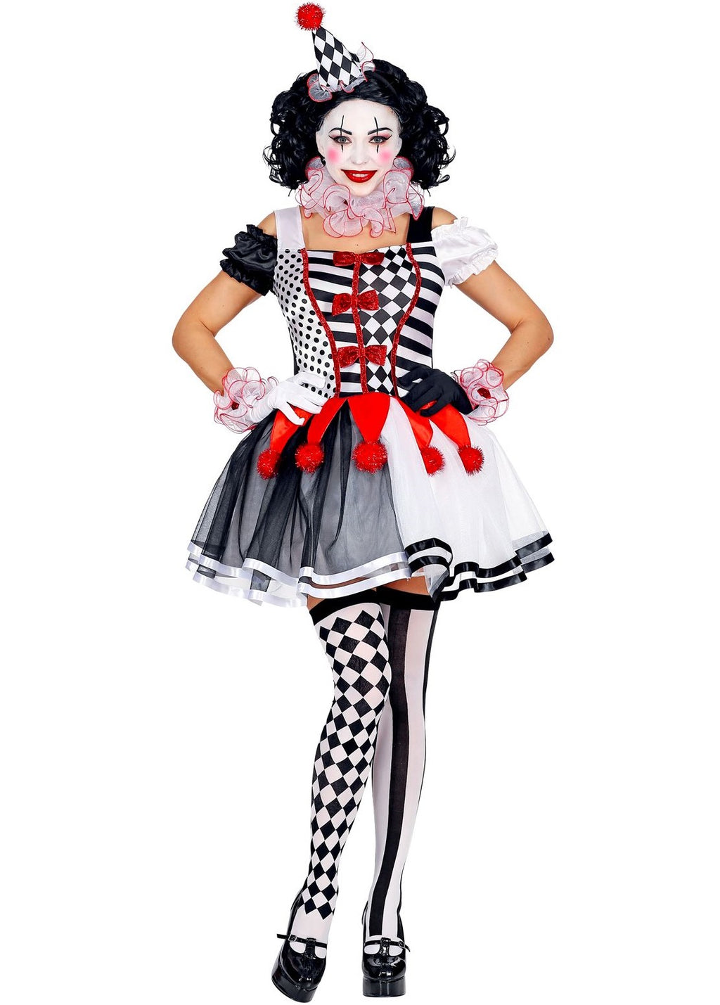 Harlekin Kostüm Deluxe – Pantomime Lady
