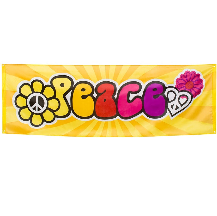 Peace Banner – Hippie Dekoration