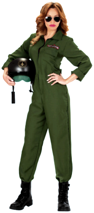 Kampfjet Pilotin Kostüm für Damen