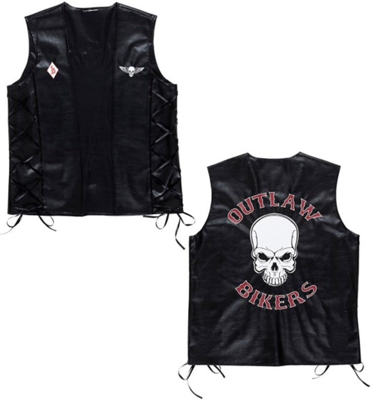 Biker Weste Rocker Gilet Töfflibuebe