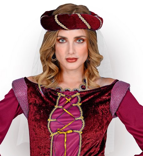 Mittelalter Haarkranz mit Schleier
