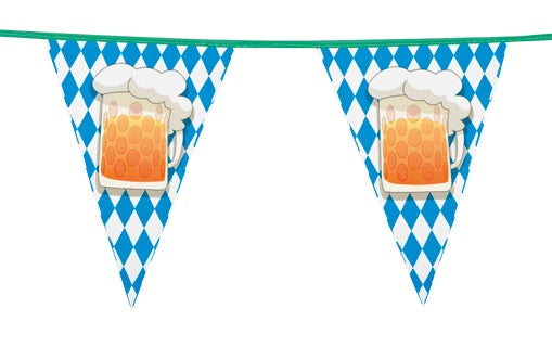 Oktoberfest Girlande mit Bierkrug