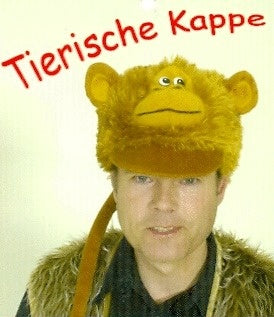 Affenmütze mit Schwanz für Jugendliche & Erwachsene