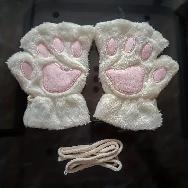 Pfotenhandschuhe Plüsch – Katze