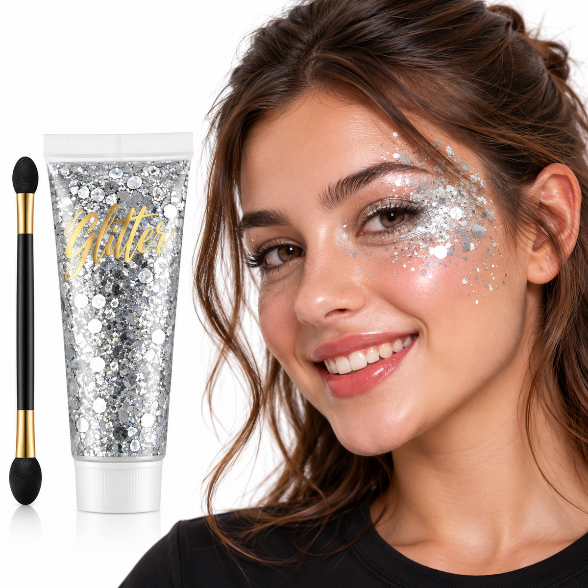 Glitzer Gel für Gesicht & Körper Make-Up