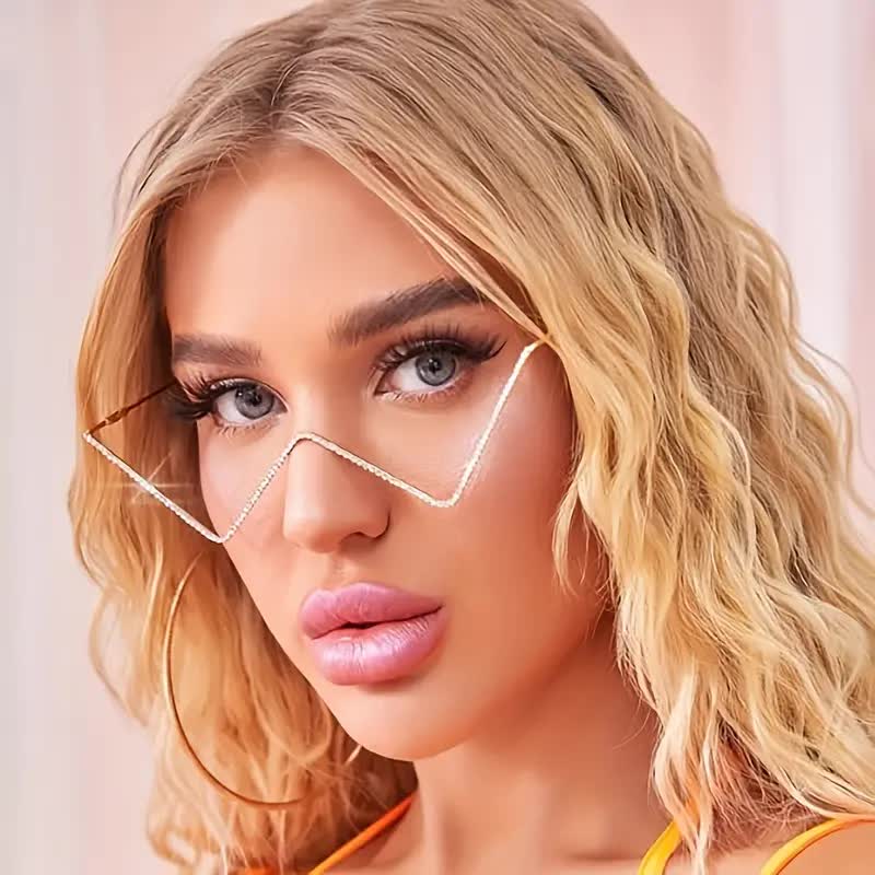 Influencer Brille mit Strass – Hollywood