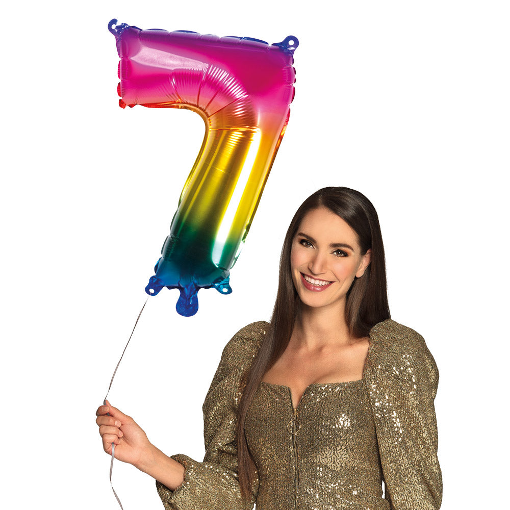 Folienballon Zahl 7 – Geburtstag Deko