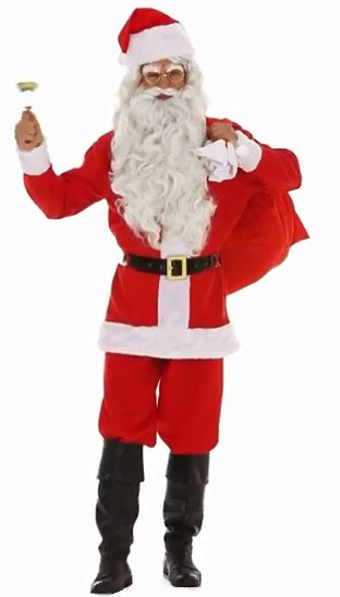 Samichlaus Kostüm Set mit Gürtel und Mütze