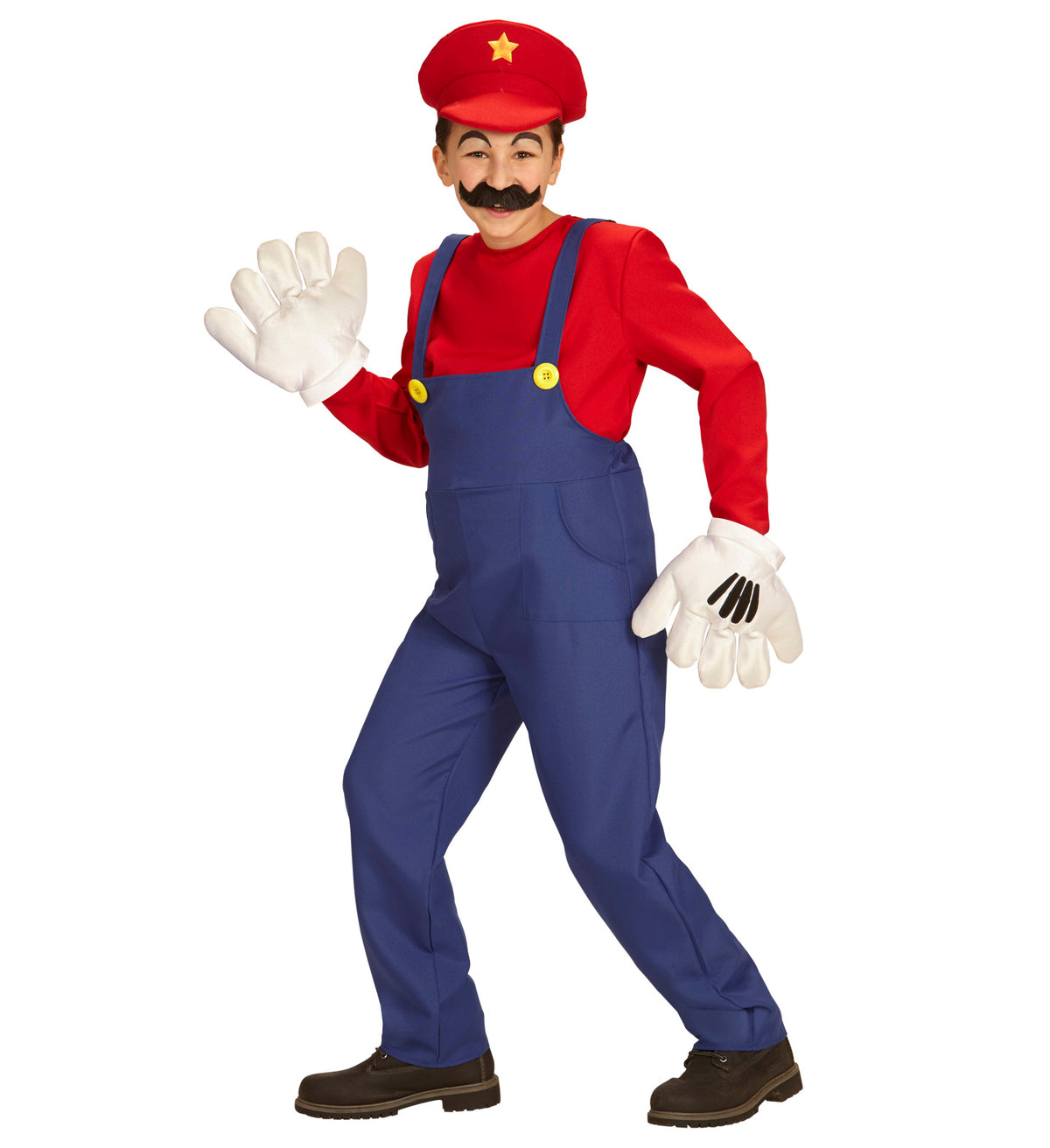 Super Mario Kostüm für Kinder mit Mütze